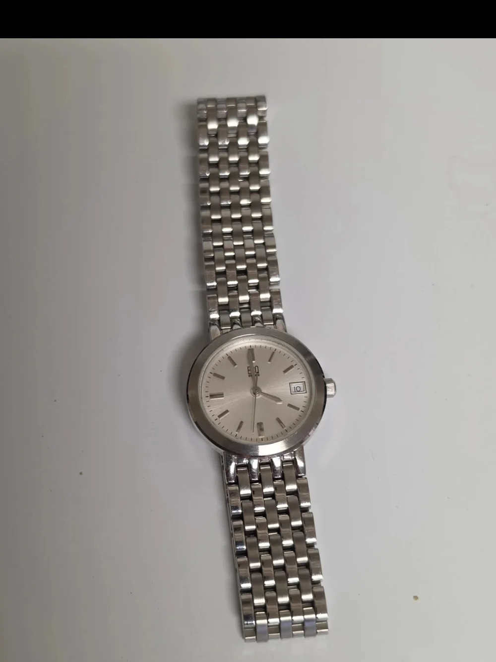 ESQ Swiss Women's Silver Stainless Steel Date Watch